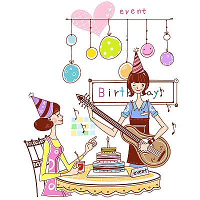 EPS 문자 라이프스타일 알파벳 영어 여자 악기 음식 연주 의자 음표 일러스트 탁자 현악기 윙크 사람 앉기 이벤트 파티 케이크 고깔모자 기타 축하 생일파티 생일 통기타 생일케이크 생일축하 풍선 생일상 여자만 국내일러스트 모자_잡화 기호 기념일 음악 가구 컨셉 모션 디저트 표정 생활 파일형식 벡터