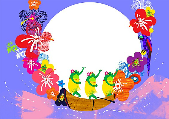 PSD 동물 척추동물 점선 백그라운드 무늬 꽃무늬 일러스트 상상 조류 안내 프레임 개구리 양서류 이벤트 사람없음 공백 춤 알림 노 하와이 앵무새 콜라주 꽃목걸이 훌라춤 하와이안 선박 국내일러스트 패션 꽃 선 수상교통 목걸이 문화예술 미국 파일형식