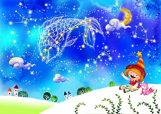 PSD 나무 식물 동물 구름 모자 여자 별 초등학생 어린이 선 줄기 백그라운드 일러스트 밤하늘 하늘 주택 어류 한명 사람 소녀 야외 건물 책 가로 별자리 달 운세 덩굴 초승달 언덕 여우 점성술 은하수 게자리 염소자리 전갈자리 물고기자리 사막여우 여자만 여자한명만 어린이만 소녀만 소녀한명만 국내일러스트 자연요소 1 학생 건축물 잡화 포유류 자연 수중동물 야간 파일형식