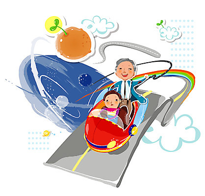 EPS 구름 할아버지 남자 도로 길 어린이 무지개 일러스트 교통시설 자동차 첨단산업 박사 사람 소년 두명 새싹 행성 드라이브 운전 첨단과학 주행 남자만 국내일러스트 자연요소 식물 직업 노년 산업 육상교통 과학 교통 모션 우주 시설 파일형식 벡터