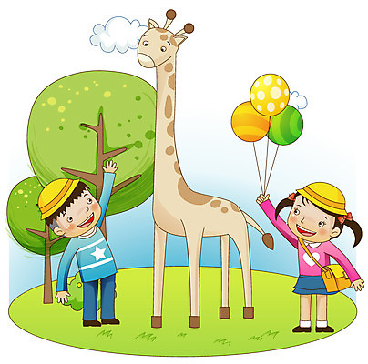 EPS 주간 나무 동물 구름 라이프스타일 여자 어린이교육 교육 남자 별 어린이 가방 일러스트 사람 소녀 소년 잔디 야외 두명 라이프 생활 가로 유치원 유치원생 하트 기린 풍선 유치원모자 어린이만 국내일러스트 자연요소 모양 식물 모자_잡화 잡화 포유류 파일형식 벡터