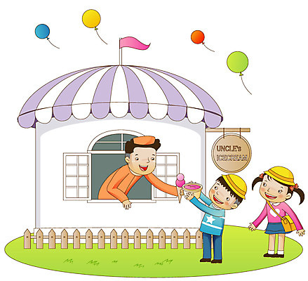 EPS 주간 라이프스타일 여자 어린이교육 교육 남자 어린이 가방 일러스트 아이스크림 주택 사람 소녀 소년 잔디 야외 두명 건물 라이프 생활 가로 울타리 상점 유치원 유치원생 깃발 풍선 판매원 아이스크림가게 유치원모자 어린이만 국내일러스트 자연요소 식물 직업 모자_잡화 건축물 잡화 디저트 담장 아이스크림장사 파일형식 벡터