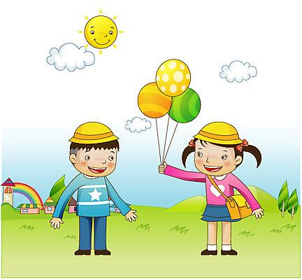 EPS 주간 나무 구름 라이프스타일 여자 어린이교육 교육 남자 별 어린이 무지개 가방 일러스트 산 주택 사람 소녀 소년 초원 야외 두명 건물 라이프 생활 가로 태양 마을 유치원 유치원생 하트 풍선 유치원모자 어린이만 국내일러스트 자연요소 모양 식물 모자_잡화 건축물 잡화 파일형식 벡터