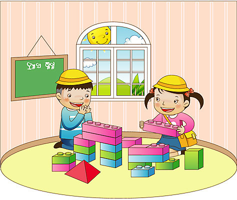 EPS 주간 나무 구름 라이프스타일 여자 어린이교육 교육 남자 어린이 가방 일러스트 창문 놀이 산 실내 사람 소녀 소년 두명 라이프 생활 가로 장난감 태양 칠판 줄무늬 블록 유치원 유치원생 레고 유치원모자 어린이만 국내일러스트 자연요소 식물 모자_잡화 잡화 무늬 내부 파일형식 벡터