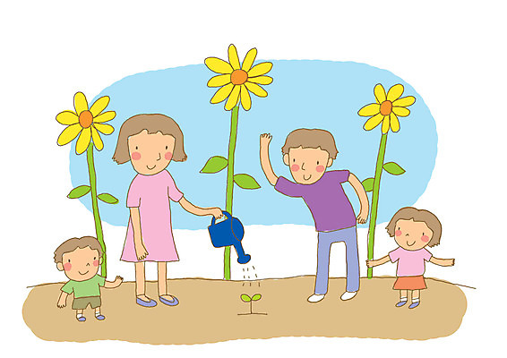 PSD 식물 여자 남자 꽃 딸 아들 어린이 여행 일러스트 가족 엄마 해바라기 가족여행 사람 소녀 소년 여러명 부모 농장 소풍 노란색 새싹 물뿌리개 자녀 아빠 물주기 원예 주말농장 국내일러스트 컬러 다수 농업 관계 모션 취미 야외활동 파일형식