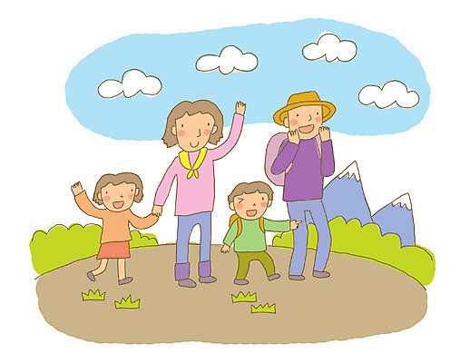 주간 전신 PSD 구름 모자 여자 남자 딸 아들 어린이 여행 일러스트 배낭 가족 하늘 엄마 가족여행 산 서기 사람 소녀 소년 여러명 야외 부모 운동 소풍 등산 자녀 풀 아빠 국내일러스트 자연요소 식물 잡화 다수 가방 관계 모션 건강 야외활동 트래킹 파일형식