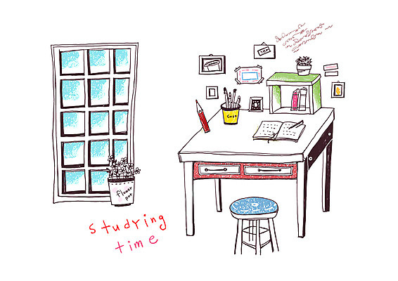 PSD 문자 알파벳 영어 화분 가구 액자 백그라운드 의자 라인일러스트 일러스트 창문 문구용품 책장 실내 사람없음 책 필기구 연필 펜 라인아트 책상 서랍장 연필꽂이 공부방 국내일러스트 선 생활용품 학용품 내부 오브젝트 파일형식