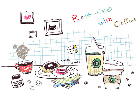 PSD 문자 접시 알파벳 영어 커피 음식 빵 액자 백그라운드 포크 라인일러스트 일러스트 티타임 휴식 잔 실내 빨대 사람없음 컵 카페 원두 도넛 커피잔 종이컵 각설탕 라인아트 냅킨 테이크아웃 국내일러스트 식기 음료 선 컨셉 디저트 내부 상점 일회용 설탕 파일형식