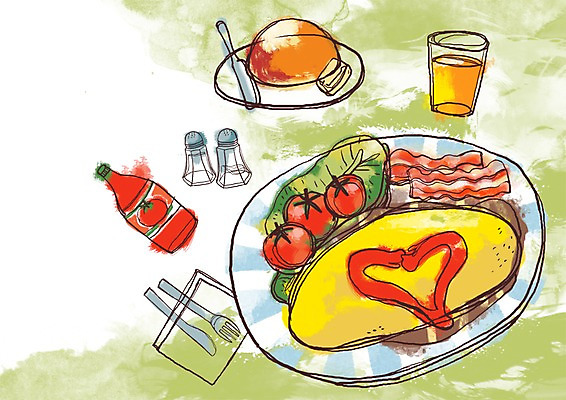 PSD 접시 음료 음식 빵 포크 라인일러스트 일러스트 방울토마토 서양음식 요리 사람없음 나이프 아침식사 오렌지주스 계란요리 케첩 양념통 베이컨 버터 오므라이스 모닝빵 국내일러스트 식기 토마토 통 돼지고기 계란 식사 양념 소스_음식 칼 과일주스 파일형식