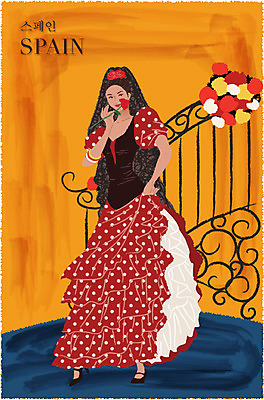 EPS 전통 드레스 옷 여자 꽃 백그라운드 일러스트 실내 한명 사람 20대 성인 장식 장미 계단 스페인 전통의상 플라밍고 복식 플라멩코 여자만 여자한명만 성인여자만 청년만 청년여자만 성인한명만 청년여자한명만 성인여자한명만 성인만 국내일러스트 식물 1 유럽 예술 조류 청년 내부 세계문화유산 파일형식 벡터