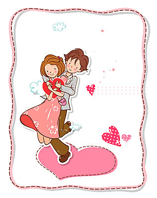 EPS 구름 커플 드레스 원피스 여자 남자 점선 백그라운드 가방 일러스트 포옹 프레임 사랑 사람 정장 두명 물방울무늬 하트 미니백 국내일러스트 자연요소 모양 잡화 옷 감정 선 무늬 관계 안기 파일형식 벡터