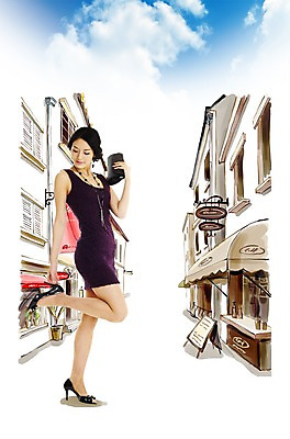 주간 전신 PSD 구름 편집이미지 원피스 여자 길 구두 포즈 백그라운드 하늘 거리 한명 서기 사람 20대 성인 야외 건물 뒷모습 쇼핑 상점 여자만 여자한명만 성인여자만 청년만 청년여자만 성인한명만 청년여자한명만 성인여자한명만 성인만 이미지편집 자연요소 1 건축물 옷 뷰포인트 신발 모션 청년 파일형식