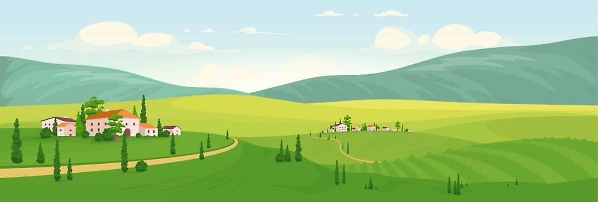 EPS 해외이미지 나무 디자인 배너 유럽 포스터 백그라운드 밭 일러스트 자연 주택 파노라마 풍경 사람없음 야외 건물 그래픽 초록색 여름 도시풍경 우주 마을 이탈리아 인포그래픽 전원 시골 플랫 만화 빌라 언덕 시골집 질감 심플 장면 지역 복잡 스타일 사이프러스 해외202008 해외일러스트 식물 건축물 계절 나라 컬러 컨셉 농업 촬영기법 도시 전기에너지 생태계 파일형식 벡터