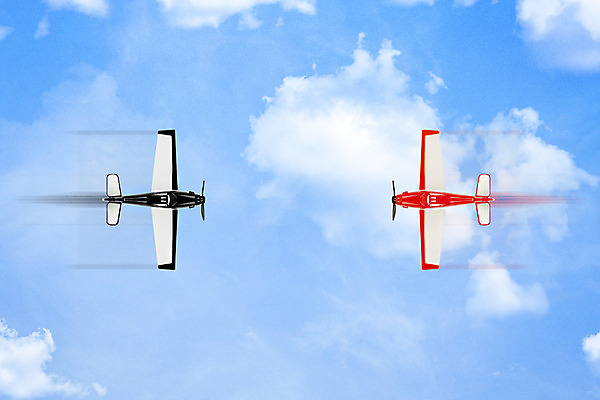 포토 JPG 해외이미지 컨셉 비즈니스 하늘 추상 비행기 사람없음 빨간색 검은색 힘 경쟁 도전 선택 계획 라이벌 충돌 싸움 반대 관심 대패 상대 재앙 해외202008 해외포토 컬러 무늬 항공교통 모션 대중교통 파일형식