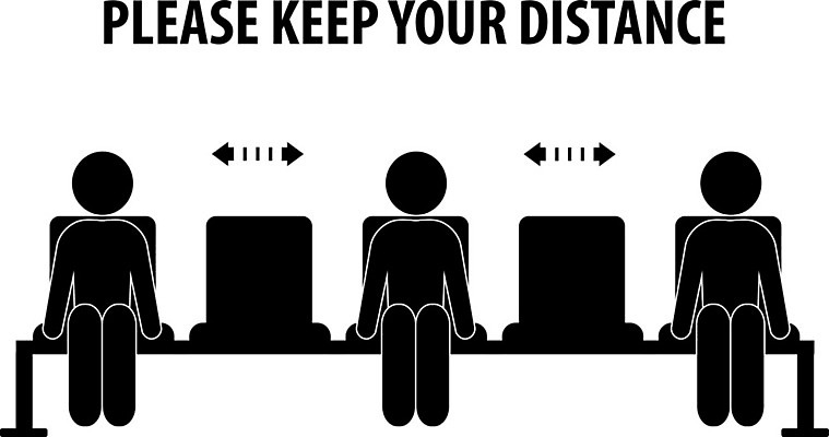 EPS 해외이미지 클립아트 일러스트 거리 안전 사람 바이러스 보호 해외202008 해외일러스트 컨셉 파일형식 벡터