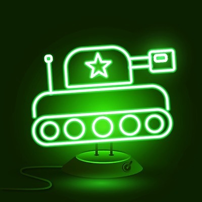 EPS 해외이미지 무기 일러스트 사람없음 탱크 네온 해외202008 해외일러스트 파일형식 벡터