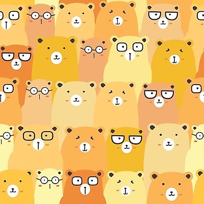 EPS 해외이미지 캐릭터 백그라운드 일러스트 곰 사람없음 카툰스타일 해외202008 해외일러스트 일러캐릭터 동물 포유류 파일형식 벡터