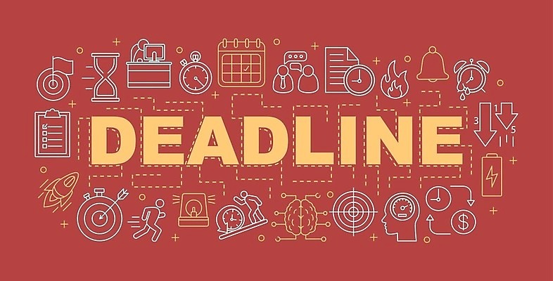 EPS 해외이미지 일러스트 타이포그라피 사람없음 시간 마감 레터링 해외202008 해외일러스트 문자 파일형식 벡터