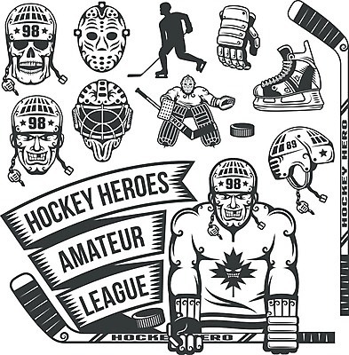 EPS 해외이미지 옷 스포츠 장갑 겨울 일러스트 놀이 가면 세트 장비 스케이트 게임 춤 막대기 보호 헬멧 오브젝트 하키 골키퍼 방패 퍽 플레이어 해외202008 해외일러스트 잡화 계절 스포츠용품 컨셉 문화예술 운동선수 구기 보호장비 하키용품 파일형식 벡터