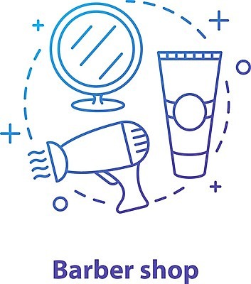 EPS 해외이미지 일러스트 사람없음 거울 드라이어 이발소 튜브용기 해외202008 해외일러스트 미용용품 용기_그릇 뷰티샵 파일형식 벡터