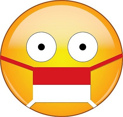 EPS 해외이미지 캐릭터 얼굴 스티커 일러스트 건강 마스크 사람없음 노란색 표현 바이러스 질병 무서움 심볼 감염 인도네시아 이모티콘 고립 전염병 코로나바이러스 해외202008 델타변이바이러스 해외일러스트 일러캐릭터 감정 아시아 컬러 의학 신체부위 파일형식 벡터