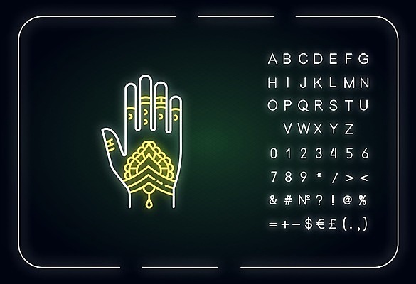 EPS 해외이미지 손 일러스트 타이포그라피 사람없음 문신 해외202008 해외일러스트 문자 신체부위 파일형식 벡터