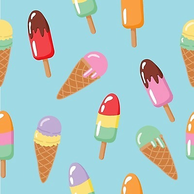 EPS 해외이미지 패턴 일러스트 아이스크림 사람없음 해외202008 해외일러스트 무늬 디저트 파일형식 벡터