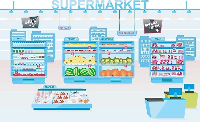 EPS 해외이미지 클립아트 디자인 배너 잡화 포스터 음식 백그라운드 돈 채소 과일 일러스트 선반 실내 육류 내부 그래픽 쇼핑 세일 상점 우유 시장 플랫 구매 상품 만화 쇼핑몰 해산물 책상 무역 그림 상업 손그림 소매 슈퍼마켓 고립 특별함 제의 해외202008 해외일러스트 산업 가구 컨셉 식재료 유제품 재산 파일형식 벡터