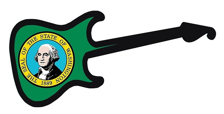 EPS 해외이미지 음악 상징 일러스트 금속 검은색 깃발 일렉기타 그림 목 고립 워싱턴 해외202008 해외일러스트 컬러 재질 문화예술 신체부위 미국 기타 파일형식 벡터