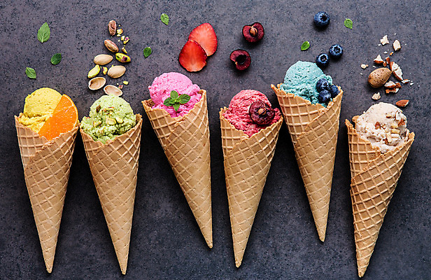 포토 JPG 해외이미지 오렌지 과일 회색배경 딸기 아이스크림 사람없음 견과류 달콤 블루베리 와플 젤라또 해외202008 해외포토 백그라운드 디저트 회색 맛 파일형식