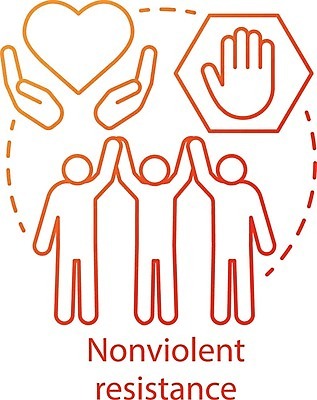 EPS 해외이미지 캠페인 일러스트 사람없음 손잡기 하트 평화시위 해외202008 해외일러스트 모양 모션 시위 파일형식 벡터