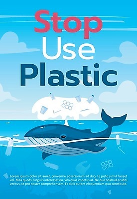 EPS 해외이미지 바다 일러스트 타이포그라피 사람없음 환경 수중 환경오염 쓰레기 플라스틱 고래 페트병 해양오염 해외202008 해외일러스트 문자 컨셉 포유류 재질 수중동물 병_담는 파일형식 벡터