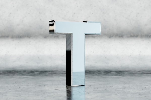 포토 JPG 해외이미지 캐릭터 알파벳 백그라운드 일러스트 사람없음 빛 반짝임 반사 3D 금속 편지 만들기 광택 타입 T 고립 콘크리트 해외202008 해외포토 영어 모션 재질 디지털합성 파일형식