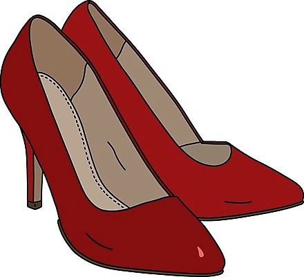 EPS 해외이미지 신발 일러스트 빨간색 유행 춤 우아함 저녁 가죽 만화 펌프 소셜 해외202008 해외일러스트 컬러 컨셉 문화예술 야간 파일형식 벡터