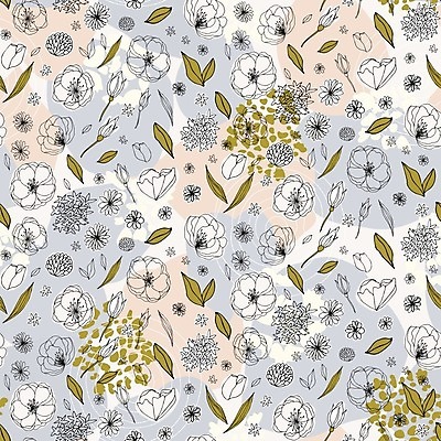 EPS 해외이미지 백그라운드 잎 꽃무늬 패턴 일러스트 사람없음 낭만 패턴백그라운드 기하학 해외202008 해외일러스트 식물 꽃 컨셉 무늬 파일형식 벡터