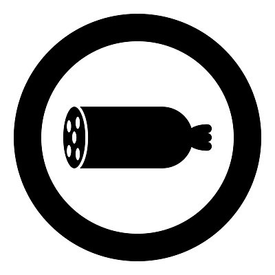 EPS 해외이미지 음식 컨셉 일러스트 육류 돼지고기 검은색 식사 소고기 원형 소시지 시장 상품 고립 삶기 정육점 프랑크푸르트 해외202008 해외일러스트 도형 컬러 식재료 독일 상점 도시 가공식품 파일형식 벡터