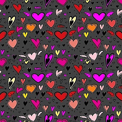 EPS 해외이미지 백그라운드 일러스트 사람없음 빨간색 파란색 낭만 심플 카툰스타일 해외202008 해외일러스트 컬러 컨셉 파일형식 벡터