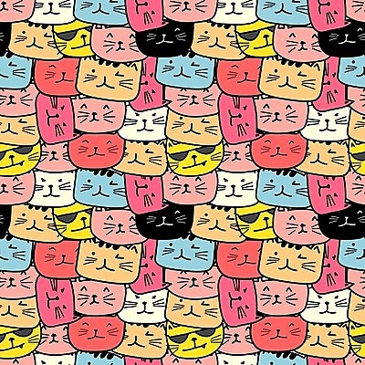 EPS 해외이미지 캐릭터 백그라운드 일러스트 사람없음 고양이 카툰스타일 해외202008 해외일러스트 일러캐릭터 포유류 반려동물 파일형식 벡터