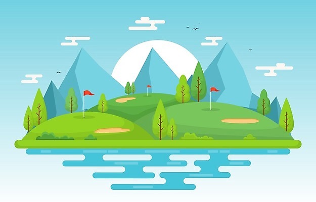 EPS 해외이미지 나무 디자인 공원 호수 모래 스포츠 백그라운드 컨셉 밭 골프 일러스트 공 자연 놀이 하늘 휴가 파노라마 풍경 초원 야외 초록색 여름 파란색 맑음 카트 봄 장비 게임 시골 깃발 연못 벙커 구멍 강의 만화 땅 언덕 클럽 내추럴 골프티 땅바닥 토너먼트 해외202008 해외일러스트 식물 계절 공공시설 컬러 농업 골프장 날씨 골프용품 바닥 촬영기법 구기 생태계 파일형식 벡터