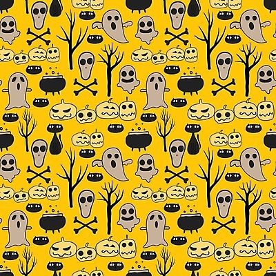 EPS 해외이미지 백그라운드 일러스트 호박 사람없음 파티 할로윈 유령 거미 박쥐 카툰스타일 10월 해골모형 해외202008 해외일러스트 곤충 채소 포유류 이벤트 모형 날짜 파일형식 벡터