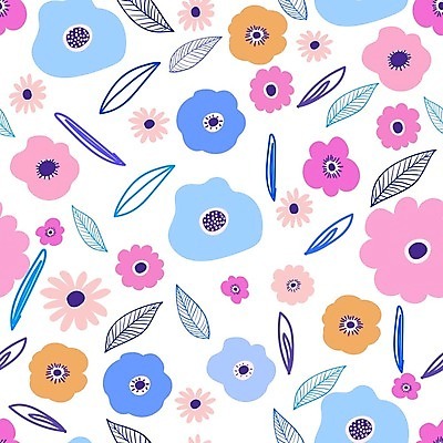 EPS 해외이미지 꽃잎 꽃 백그라운드 잎 꽃무늬 패턴 일러스트 사람없음 낭만 패턴백그라운드 해외202008 해외일러스트 식물 컨셉 무늬 파일형식 벡터