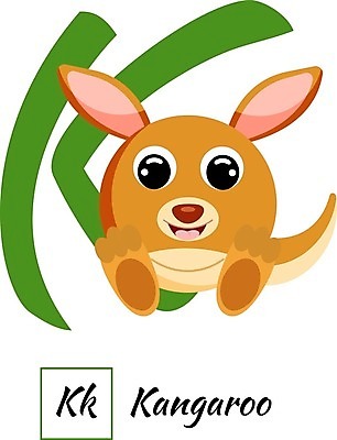EPS 해외이미지 동물 캐릭터 알파벳 영어 교육 어린이 일러스트 학교 동물원 미술 미소 단어 컬러풀 유치원 플랫 만화 편지 캥거루 고립 해외202008 해외일러스트 일러캐릭터 문자 컬러 포유류 문화예술 표정 사람 파일형식 벡터