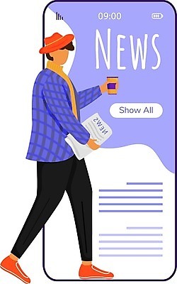 EPS 해외이미지 템플릿 캐릭터 디자인 종이 커피 컨셉 인터넷 일러스트 모바일 세포 스마트폰 핸드폰 컬러풀 독서 디지털 스크린 웹 희망 재킷 잡기 신문 뉴스 플랫 어플리케이션 만화 전화기 스마트 알림 레이아웃 쇼 페이지 획득 온라인 UI 고립 인터페이스 목업 스타일 사용자 해외202008 해외일러스트 일러캐릭터 감정 음료 컬러 모션 간행물 전자제품 스마트기기 외투 파일형식 벡터