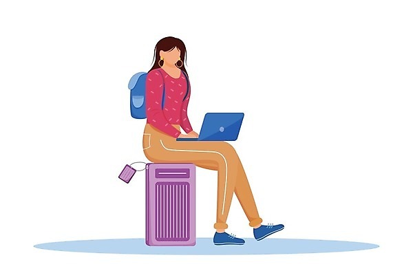 EPS 해외이미지 캐릭터 학생 해외 디자인 여행 백그라운드 컨셉 인터넷 일러스트 호텔 휴가 아이디어 항해 사람 그래픽 노트북 컴퓨터 세계 여행객 흰색 작업 플랫 선택 만화 검색 준비 심플 온라인 예약 고립 엘리먼트 예산 프리랜서 해외202008 해외일러스트 일러캐릭터 직업 컬러 배_교통 숙소 전자제품 파일형식 벡터