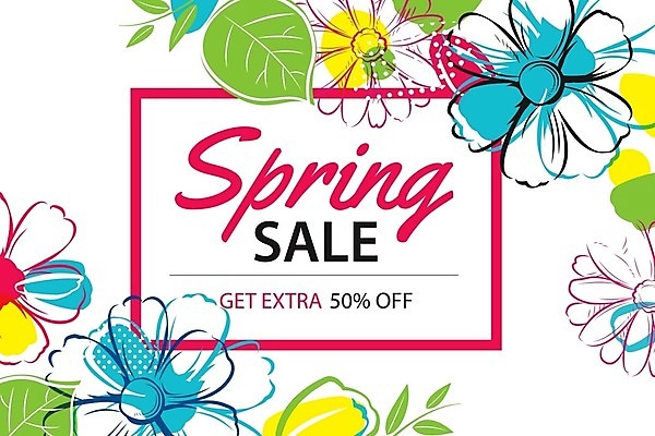 EPS 해외이미지 계절 꽃 백그라운드 꽃무늬 일러스트 사람없음 세일 봄 해외202008 해외일러스트 식물 무늬 파일형식 벡터