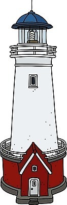 EPS 해외이미지 바다 일러스트 교통시설 주택 등대 건물 빨간색 물 파란색 빛 탑 수확 바위 흰색 등불 클래식 만화 복고 옛날 해외202008 해외일러스트 자연요소 건축물 컬러 교통 컨셉 농업 조명 시설 파일형식 벡터