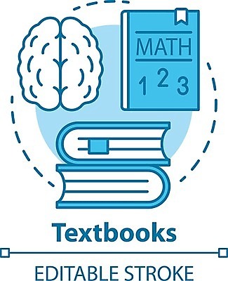 EPS 해외이미지 교육 일러스트 사람없음 책 수학 뇌 교과서 해외202008 해외일러스트 교과목 교재 파일형식 벡터