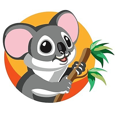 EPS 해외이미지 나무 동물 행복 야생동물 일러스트 곰 포유류 자연 동물원 아기 호주 만화 고립 해외202008 해외일러스트 식물 감정 사람 오세아니아 생태계 파일형식 벡터