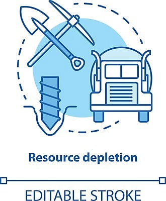 EPS 해외이미지 일러스트 사람없음 흙 트럭 삽 자원 부족 곡괭이 해외202008 해외일러스트 컨셉 자동차 파일형식 벡터
