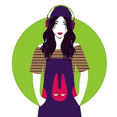 EPS 해외이미지 캐릭터 라이프스타일 디자인 여자 행복 음악 일러스트 미술 그래픽 10대 컬러풀 유행 헤드폰 소리 듣기 토끼 시원함 만화 코믹 오디오 펑키 강렬 스타일 힙스터 해외202008 해외일러스트 일러캐릭터 패션 감정 컬러 음향기기 포유류 모션 청소년 문화예술 사람 생활 전자제품 반려동물 파일형식 벡터